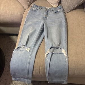 Abercrombie & Fitch Light Blue Boyfriend Jeans
